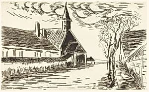 The Church (L'eglise) by Maurice de Vlaminck