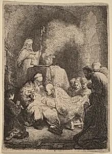 The Circumcision: Small Plate by Rembrandt van Rijn