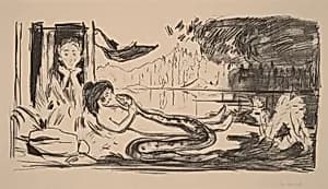 The Cloud (The Serpent / The Shadow) by Edvard Munch