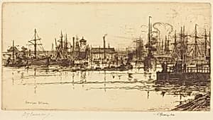 The Clyde at Govan by David Young Cameron