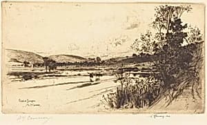 The Clyde at Symington by David Young Cameron