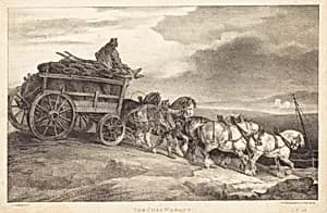 The Coal Waggon by Théodore Gericault