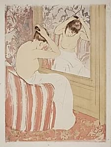 The Coiffure by Mary Cassatt
