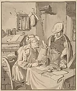 The Collector by Cornelis Ploos van Amstel (editor) and Bernhard Schreuder (printmaker), after Jan Steen