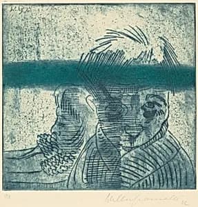 The Couple (Das Paar) by Walter Gramatté