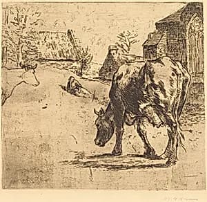 The Cow (La Vache) by Victor Alfred Paul Vignon