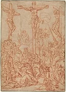 The Crucifixion by Andrea Vicentino