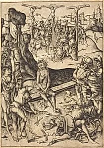 The Crucifixion by Israhel van Meckenem
