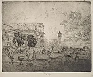 The Crystal Palace by Joseph Pennell