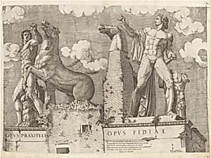 The Dioscuri [Frontal View] by Italian 16th Century, published by Antonio Lafreri