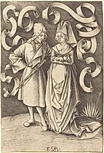 The Dissimilar Couple by Israhel van Meckenem