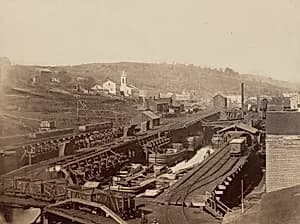 The Docks (Honesdale) by Thomas H. Johnson