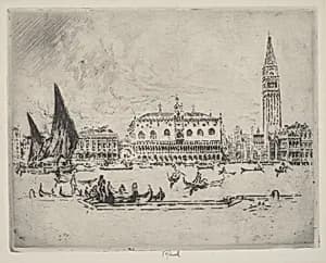 The Doge's Palace by Joseph Pennell