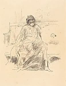 The Draped Figure, Seated by James McNeill Whistler