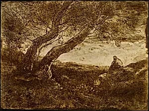 The Dreamer (Le Songeur) by Jean-Baptiste-Camille Corot