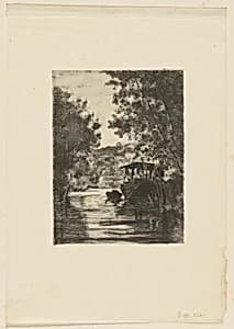 The Dyer's Boat by Félix Bracquemond