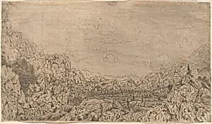The Enclosed Valley by Hercules Seghers