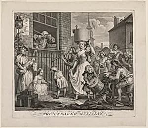 The Enraged Musician by William Hogarth