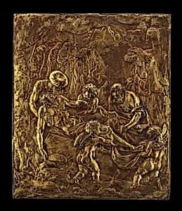 The Entombment by Attributed to Master AvB (Probably Arent van Bolten)