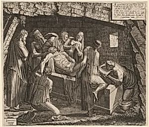 The Entombment by Lambert Suavius