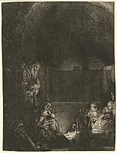 The Entombment by Rembrandt van Rijn