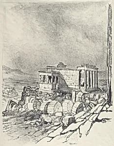 The Erechtheum by Joseph Pennell