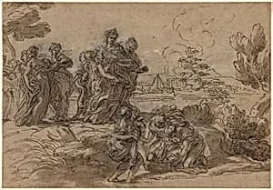 The Finding of Moses by Giovanni Battista Gaulli, called Baciccio