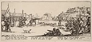 The Firing Squad by Gerrit van Schagen after Jacques Callot