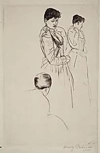 The Fitting by Mary Cassatt