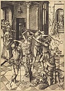 The Flagellation by Israhel van Meckenem