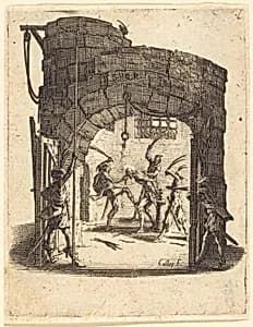 The Flagellation by Jacques Callot