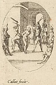 The Flagellation by Jacques Callot