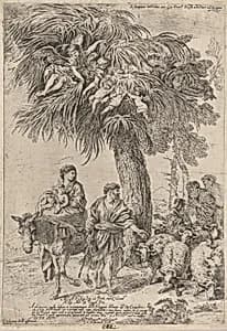 The Flight into Egypt by Giovanni Benedetto Castiglione