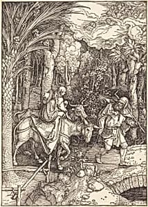 The Flight into Egypt by Albrecht Dürer