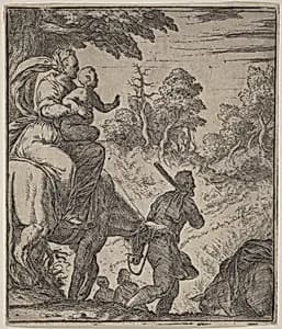 The Flight into Egypt by Giovanni Battista Fontana