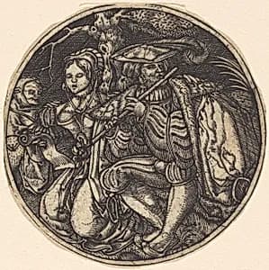 The Flute Player by Master WI