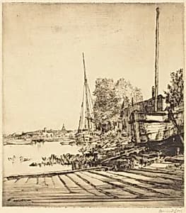 The Fosse, Lincoln by Muirhead Bone