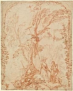 The Gallant Gardener by Antoine Watteau
