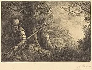 The Gardener (Le jardinier) by Alphonse Legros