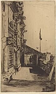 The Gargoyles, Stirling Castle by David Young Cameron