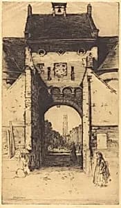 The Gateway of Bruges by David Young Cameron