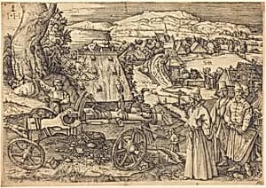 The Great Cannon by Hieronymus Hopfer after Albrecht Dürer