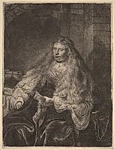 The Great Jewish Bride by Rembrandt van Rijn
