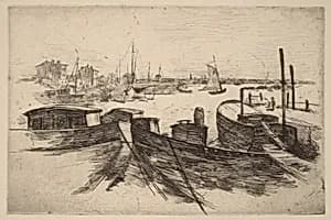 The Harbor, Bridgeport by John Henry Twachtman