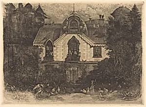 The Haunted House by Rodolphe Bresdin