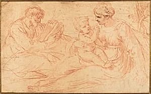 The Holy Family by Simone Cantarini