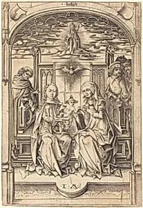 The Holy Family by Israhel van Meckenem