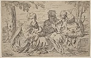 The Holy Family by Simone Cantarini