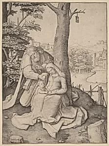 The Holy Family by Lucas van Leyden