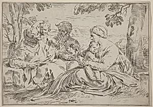 The Holy Family by Simone Cantarini